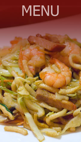 fried noodle with seafood